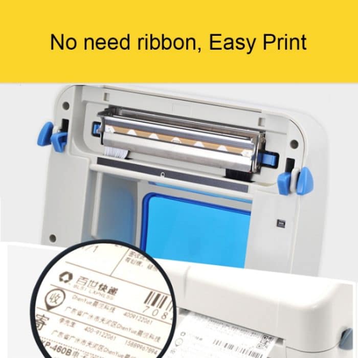 Xprinter XP-460B USB-Anschluss Thermoautomatische Kalibrierung Barcode-Drucker – Bild 5