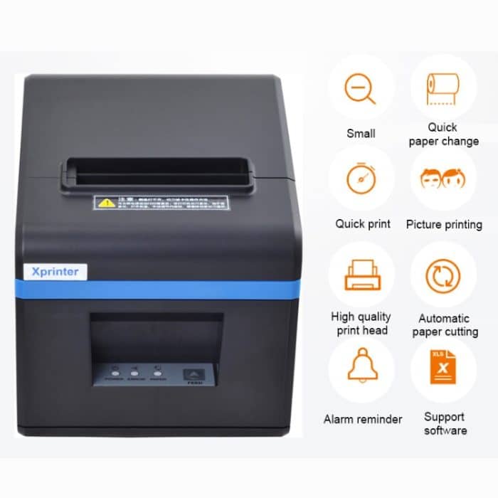 Xprinter XP-N160II USB-Anschluss Thermoautomatische Kalibrierung Barcode-Drucker – Bild 8