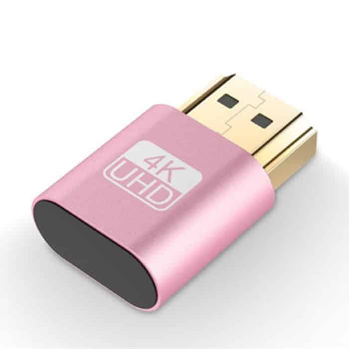 VGA Virtual Display Adapter HDMI 1.4 DDC EDID Dummy Plug Headless Display Emulator, Pink, Grey, Gold, Red, Silver – Bild 1