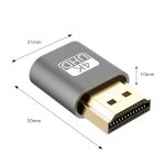VGA Virtual Display Adapter HDMI 1.4 DDC EDID Dummy Plug Headless Display Emulator, Pink, Grey, Gold, Red, Silver – Bild 3