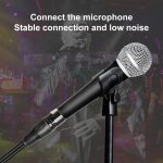 30 cm Metallkopf 3-polige XLR-CANNON-Buchse auf 2 Cinch-Stecker-Audioanschlussadapterkabel für Mikrofon- / Audiogeräte – Bild 4