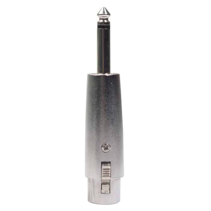 5 Stück LZ1167G 6,35 mm einspuriger Stecker auf XRL-Buchse Audio-Adapterstecker (schwarz), LZ1167, LZ1167G – Bild 2