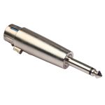 5 Stück LZ1167G 6,35 mm einspuriger Stecker auf XRL-Buchse Audio-Adapterstecker (schwarz), LZ1167, LZ1167G – Bild 3