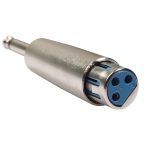 5 Stück LZ1167G 6,35 mm einspuriger Stecker auf XRL-Buchse Audio-Adapterstecker (schwarz), LZ1167, LZ1167G – Bild 4