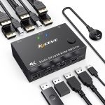 KC-KVM202DPA-USB2.0 DP 3DP+3DP KVM-Switch, KC-KVM202DPA