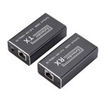 RJ45-zu-HDMI-HD-Sender, 60 m, Einzel-Netzwerk-Extender, HDMI-Signalverstärker-Extender, US-Stecker
