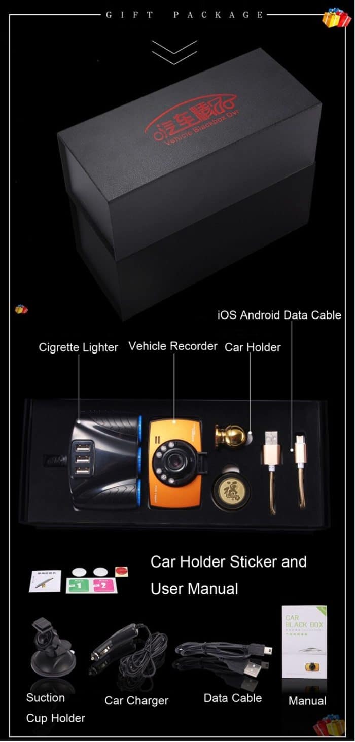 Generalplus 720P VGA 2,4-Zoll-LCD-Display Auto-DVR-Recorder, unterstützt Loop-Aufnahme/Bewegungserkennung/Nachtsichtfunktion, 2.4 inch – Bild 9