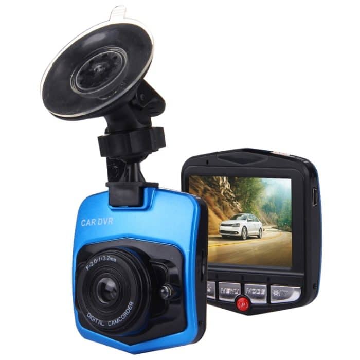 VGA 480P Car Camcorder DVR-Fahrrekorder Digitale Videokamera Sprachrekorder mit 2,4-Zoll-LCD-Bildschirm, Unterstützung von 32 GB Micro-TF-Karte und Infrarot-Nachtsichtfunktion (Schwarz + Blau) – Bild 1