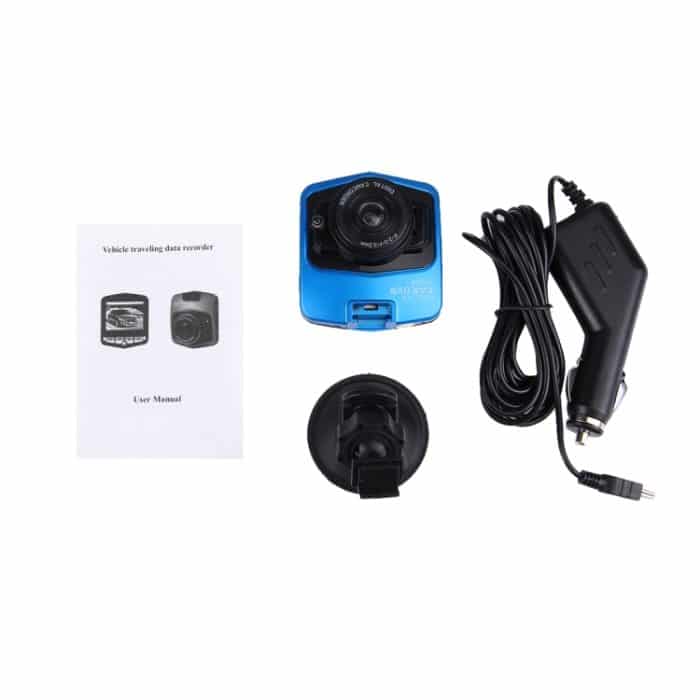 VGA 480P Car Camcorder DVR-Fahrrekorder Digitale Videokamera Sprachrekorder mit 2,4-Zoll-LCD-Bildschirm, Unterstützung von 32 GB Micro-TF-Karte und Infrarot-Nachtsichtfunktion (Schwarz + Blau) – Bild 7