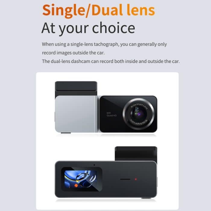 U06 2K Ultra HD Nachtsicht WiFi Autofahrrekorder unterstützt mobile App – Bild 9