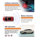 X12 2K Ultra HD Panorama Dreifachaufnahme WiFi Autofahrrekorder unterstützt mobile App – Bild 5