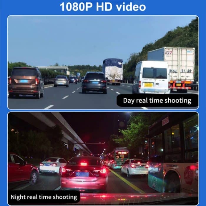 X12 2K Ultra HD Panorama Dreifachaufnahme WiFi Autofahrrekorder unterstützt mobile App – Bild 7