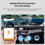 U02 2K Ultra HD Nachtsicht-WiFi-Fahrrekorder vorne und innen für das Auto – Bild 4