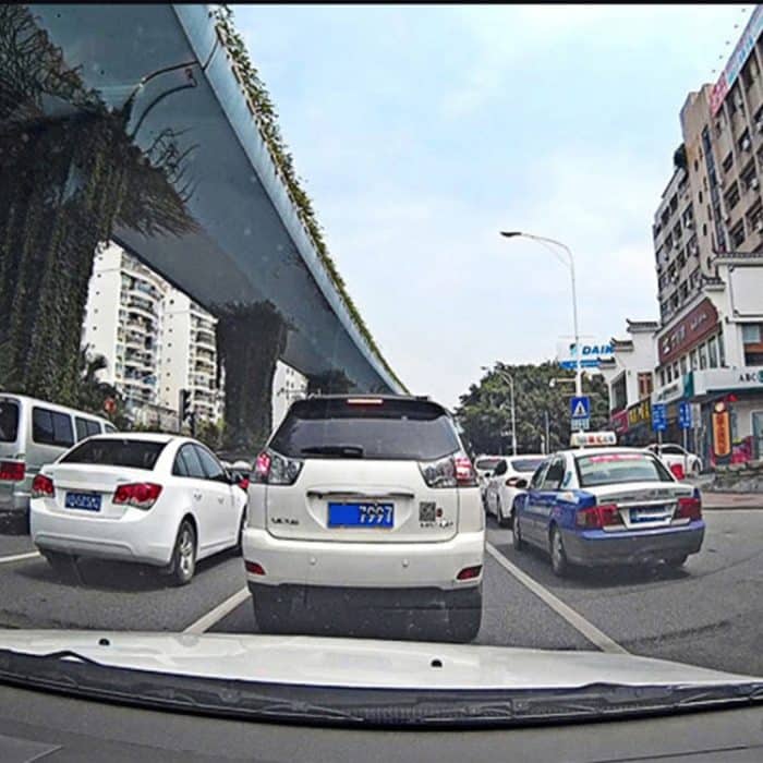 Linke Bildschirmanzeige Rückspiegel Fahrzeug-DVR, Allwinner-Programme, 2 x Kameras 1080P HD 140-Grad-Weitwinkel, Unterstützung von GPS-Anschluss / Bewegungserkennung / Nachtsicht / TF-Karte / G-Sensor – Bild 8