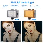 PULUZ Live Broadcast Smartphone-Videolicht-Vlogger-Kits mit LED-Licht + Stativhalterung + Telefonklemmenhalter, LED + Tripod + lamp – Bild 3