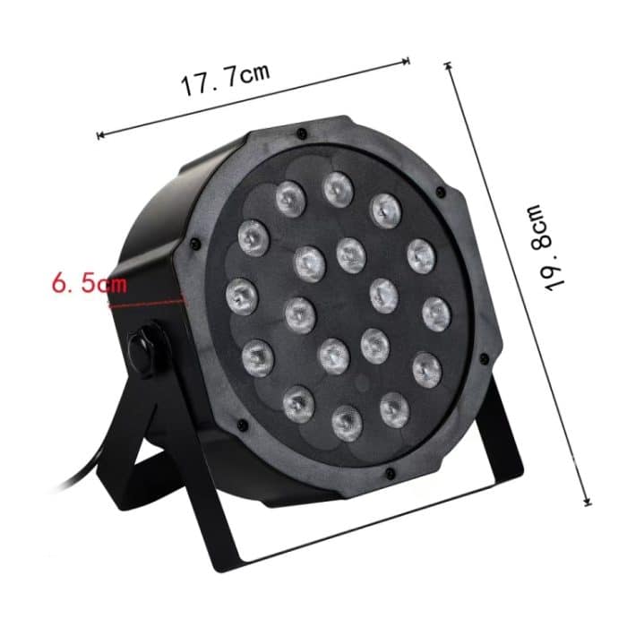 36W 36 LED PAR Licht Bühnenlicht, mit LED-Anzeige, Auto Run / Slave / DMX512 / Sprachsteuerungsmodi – Bild 3