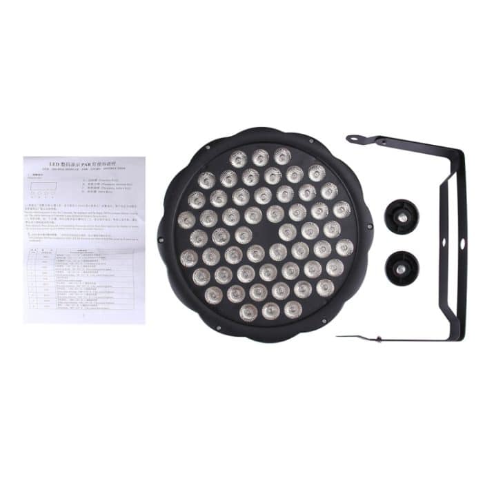 3W x 54 LED PAR Licht Bühnenlicht, mit LED-Anzeige, Master / Slave / DMX512 / Auto Run / Sound Control-Modi, US / EU-Stecker – Bild 6
