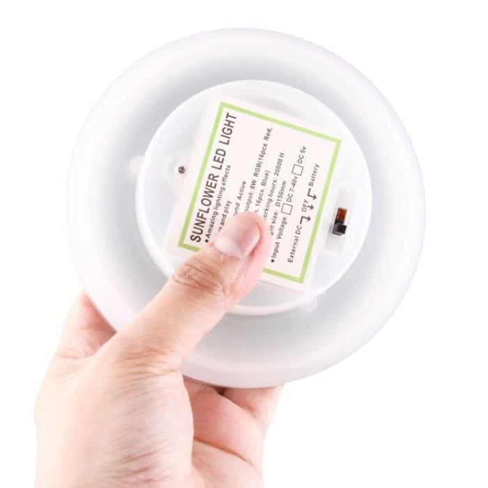 8 W Sonnenblumen-LED-Bühnenlicht, Musiksteuerung/Auto-Run-Modus – Bild 6