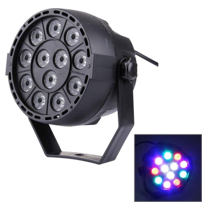 KD-12W 12 LED PAR Licht Bühnenlicht, mit LED-Anzeige, Master / Slave / DMX512 / Auto Run-Modi, EU-Stecker – Bild 1