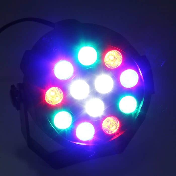 KD-12W 12 LED PAR Licht Bühnenlicht, mit LED-Anzeige, Master / Slave / DMX512 / Auto Run-Modi, EU-Stecker – Bild 9