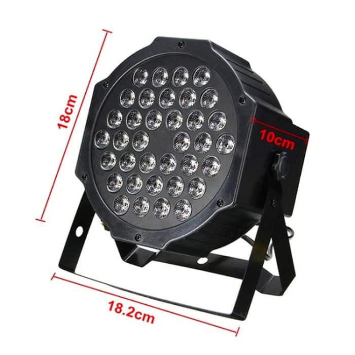 36W 36 LEDs DMX512 RGB LED PAR Licht mit Fernbedienung, Blitz + Sound Control + Selbstfahrend, AC 100-240V – Bild 2