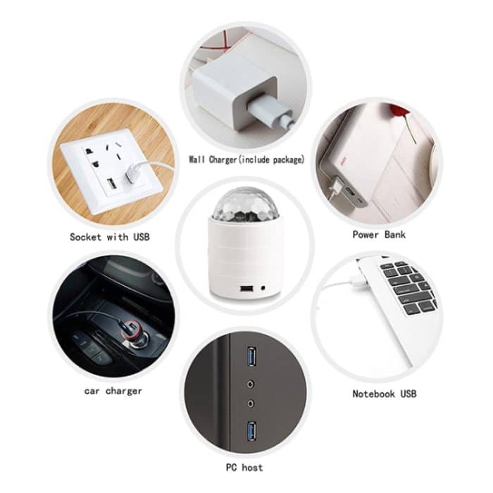 USB-Bluetooth-Kristall-Magic-Ball-Bühnenlicht mit Fernbedienung – Bild 5