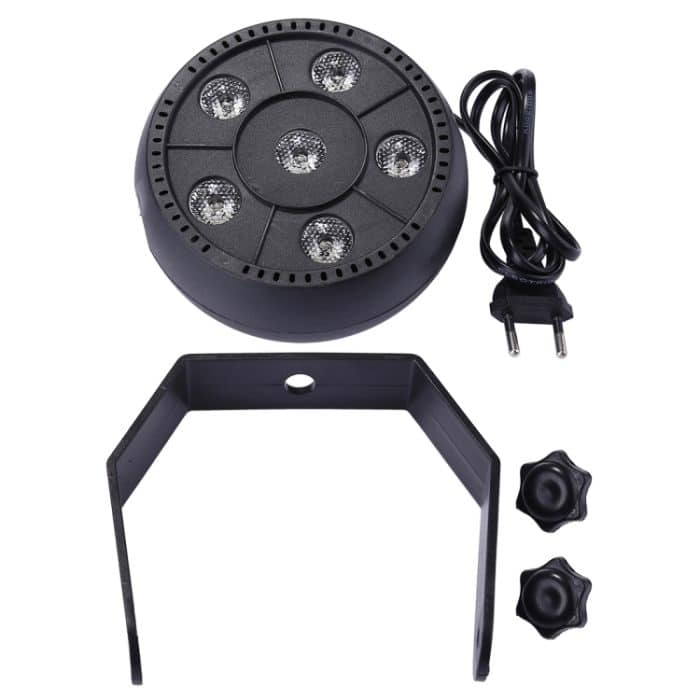 3W buntes LED PAR Licht, 6 LEDs Auto Run / Sound Control LED Bühnenlicht, AC 85-260V, US / EU-Stecker – Bild 4