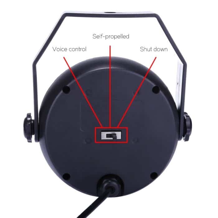 3W buntes LED PAR Licht, 6 LEDs Auto Run / Sound Control LED Bühnenlicht, AC 85-260V, US / EU-Stecker – Bild 5