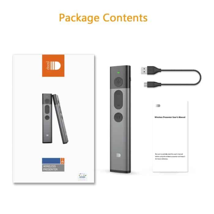 DOOSL DSIT036 Roter Laserpointer 2,4 GHz Kabelloser Presenter PowerPoint-Clicker – Bild 9