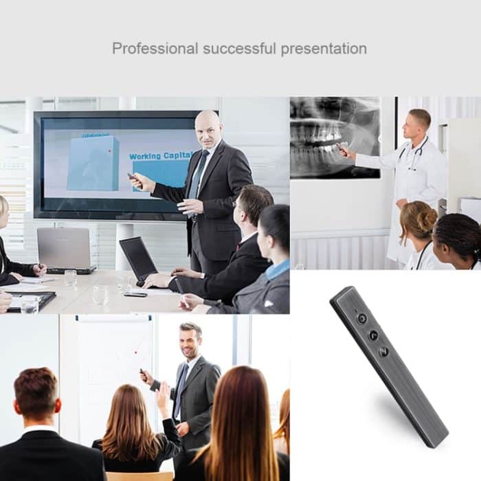 PR-20 Wireless Presenter PowerPoint PPT Clicker Präsentation Fernbedienungsstift Laserpointer Flip Pen mit Luftmausfunktion – Bild 10