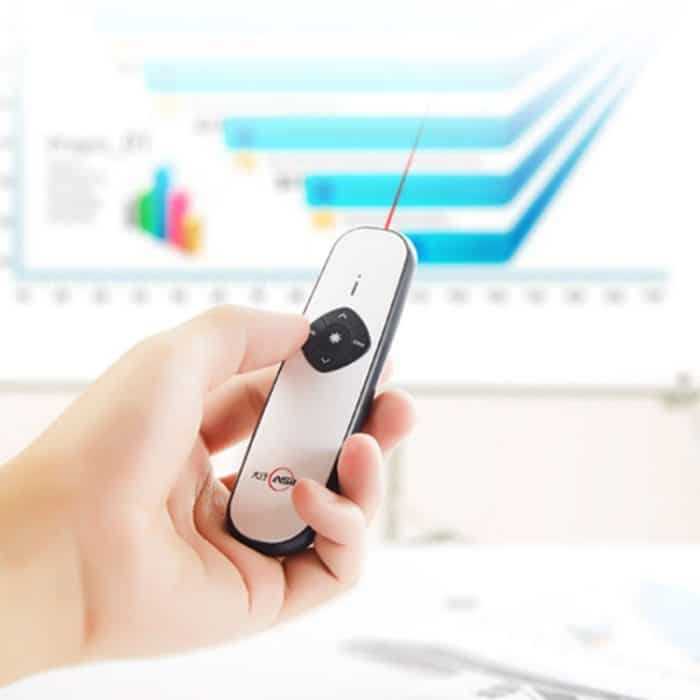 ASiNG A800 USB-Aufladung, 2,4 GHz, kabelloser Presenter, PowerPoint-Clicker-Darstellung, Fernbedienung, Zeiger, Kontrollentfernung: 100 m, Distance: 100m(Black), Distance: 100m(White) – Bild 10