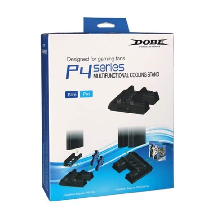 DOBE TP4-882 3-in-1-Spielekonsolen-Lüfter + Spielespeicherplätze + Gamecontroller-Ladestation für Sony PS4 / PS4 Pro / PS4 Slim, For PS4 / PS4 Pro / PS4 Slim – Bild 5