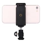 PULUZ 1/4 Zoll Hot Shoe Stativkopf + Stativständerklemme für iPhone, Samsung, Huawei, HTC, Smartphones mit einer Breite von 5,5 cm bis 8 cm