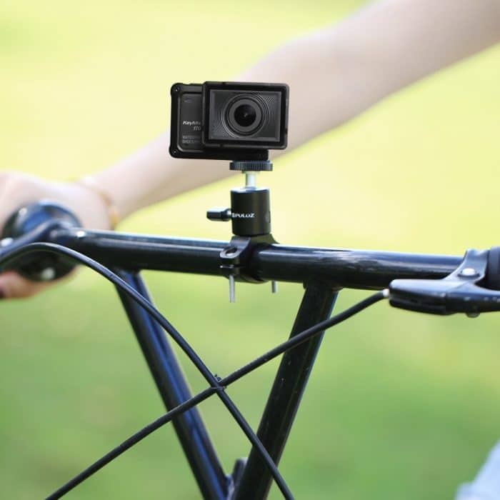 PUBUZ BIKE Aluminium-Lenker-Stativ-Kugelkopf-Adapter-Halterung für GoPro Hero10 Black / Hero9 Schwarz / Hero8 Schwarz / 7/6 / 5/5 Sitzung / 4 Session / 4/3 +/3/2 / 1, DJI Osmo Action, Xiaoyi und andereAktionskameras – Bild 6