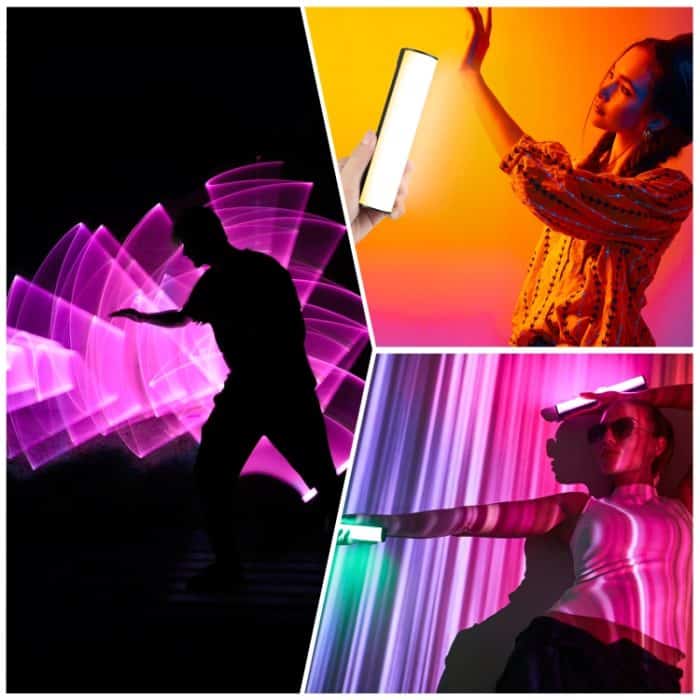 PULUZ 17 cm Foto-Handheld-Vollfarb-RGB-Stablicht, magnetisches LED-Fülllicht – Bild 10