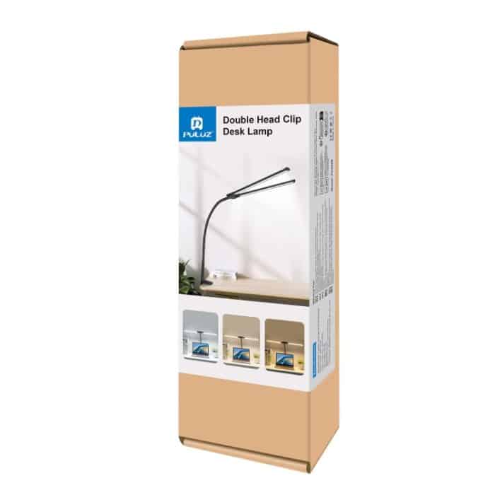 PULUZ Schwanenhalsrohr LED Fülllicht Doppelkopf Clip Schreibtischlampe – Bild 9