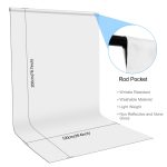 PULUZ 1 m x 2 m Fotografie-Hintergrund, Dicke, Fotostudio-Hintergrund, Stoffhintergrund, 1m x 2m, 1 x 2m – Bild 3
