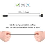 PULUZ 3,5 mm TRS-Stecker auf 8-poligen Stecker Live-Mikrofon-Audio-Adapterkabel für PU3153/PU3154, 3.5mm to 8 Pin – Bild 3