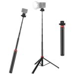 PULUZ 2m 8-section Aluminum Alloy Broadcast Fill Light Bracket Telescopic Tripod