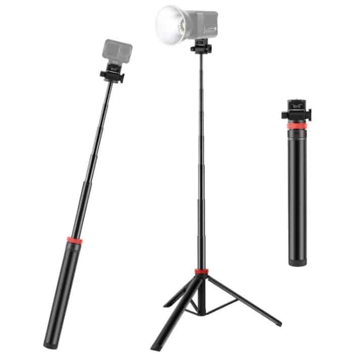 PU752B.jpg PULUZ 2m 8-section Aluminum Alloy Broadcast Fill Light Bracket Telescopic Tripod – Bild 1
