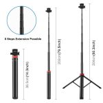 PULUZ 2m 8-section Aluminum Alloy Broadcast Fill Light Bracket Telescopic Tripod – Bild 3