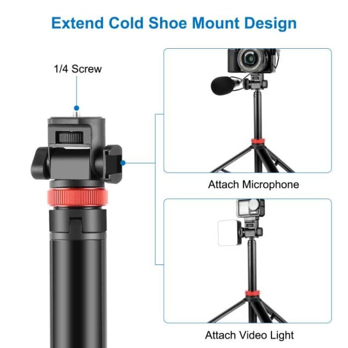 PULUZ 2m 8-section Aluminum Alloy Broadcast Fill Light Bracket Telescopic Tripod – Bild 5