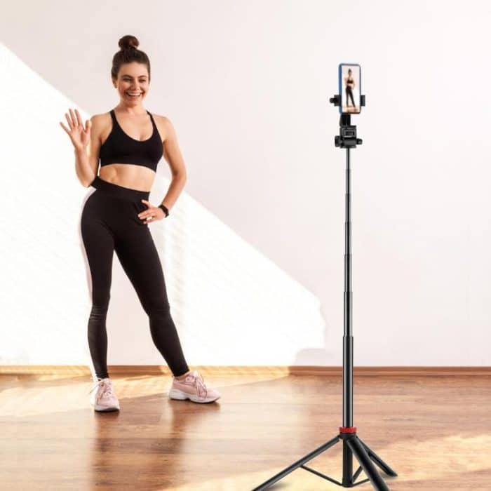 PULUZ 2m 8-section Aluminum Alloy Broadcast Fill Light Bracket Telescopic Tripod – Bild 8