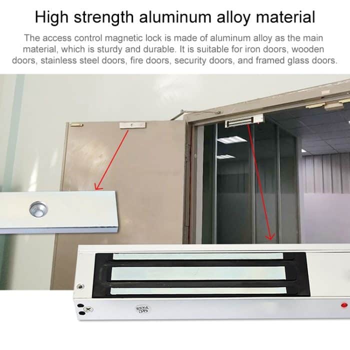 YH-280 Einzeltür-Magnetverriegelung mit LED (600 lbs) – Bild 7
