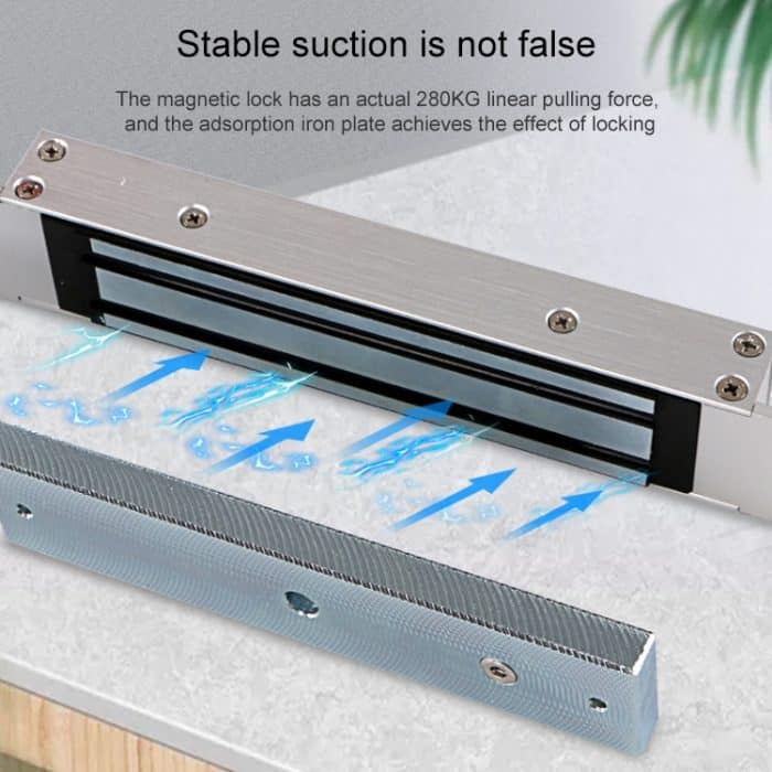 YH-280M Einzeltür-Magnetverriegelung mit Einsteckmontage (600 lbs) – Bild 6