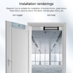 YH-280M Einzeltür-Magnetverriegelung mit Einsteckmontage (600 lbs) – Bild 7