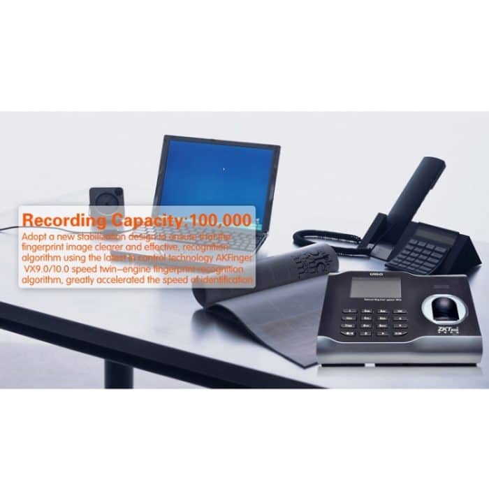 U160 3,0-Zoll-Farbbildschirm ZK Software Fingerabdruck Zeiterfassung mit TCP / IP, USB-Kommunikation Bürozeiterfassung – Bild 12