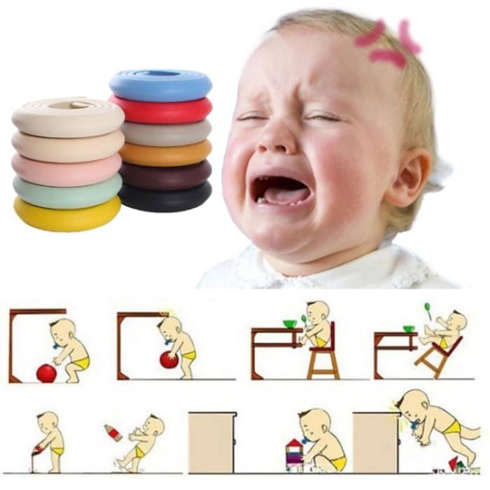 212 cm Babykantenpolsterschaum mit selbstklebendem Klebeband, 212cm Light Green, 212cm Coffee, 212cm Pink, 212cm Gray, 212cm Yellowish Brown – Bild 4