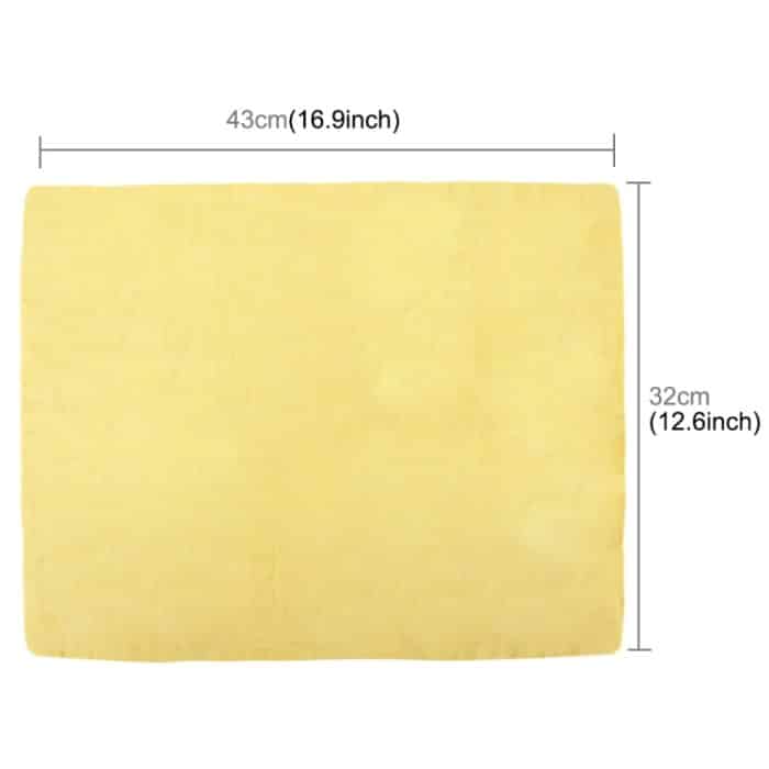 KANEED Synthetic Chamois Trockentuch Super Absorbent PVA Shammy Cloth zum schnellen Trocknen von Autos, Größe: 43 x 32 x 0,2 cm (gelb) – Bild 6