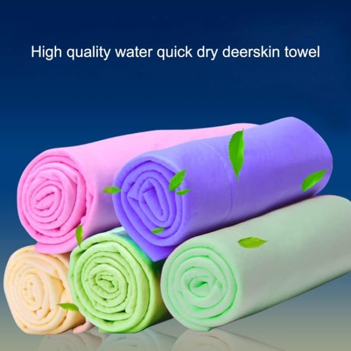 KANEED Synthetic Chamois Trockentuch Super Absorbent PVA Shammy Cloth zum schnellen Trocknen von Autos, Größe: 43 x 32 x 0,2 cm (gelb) – Bild 4